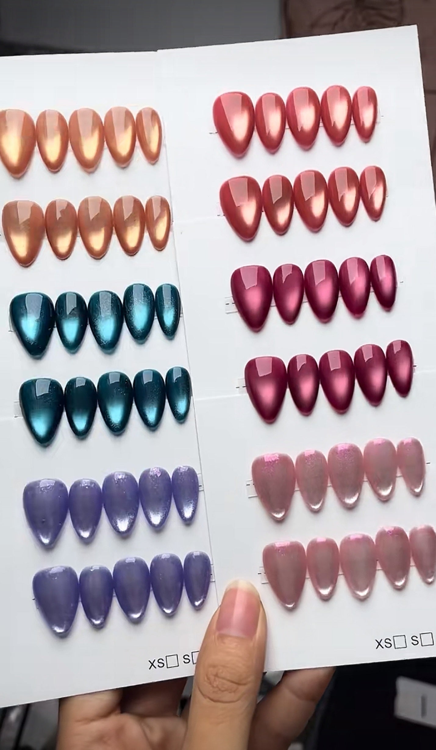 $5.99 Cat Eye Mystery Set – Premium Handmade Gel Nails (Your Size)